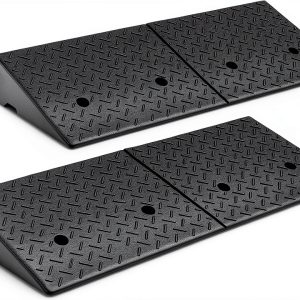 5.9 in Heavy-Duty Rubber Curb Ramp 38.6" L x 15" W by CAAP DRIVEN-0