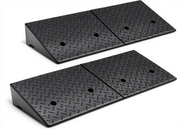5.9 in Heavy-Duty Rubber Curb Ramp 38.6" L x 15" W by CAAP DRIVEN-0