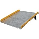 Aluminum Dock Board Vestil TAS-15-7236 Steel Curb 72x36 15k Lb Yellow-0