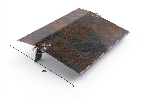 Aluminum Economizer Dock Plate Vestil EH-6036 60x36in 6600lb Silver-4