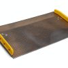 Aluminum Dock Board Vestil 72x36 in Plate with Steel Curb 10k Silver-0