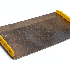 Aluminum Dock Board Vestil 72x36 in Plate with Steel Curb 10k Silver-0