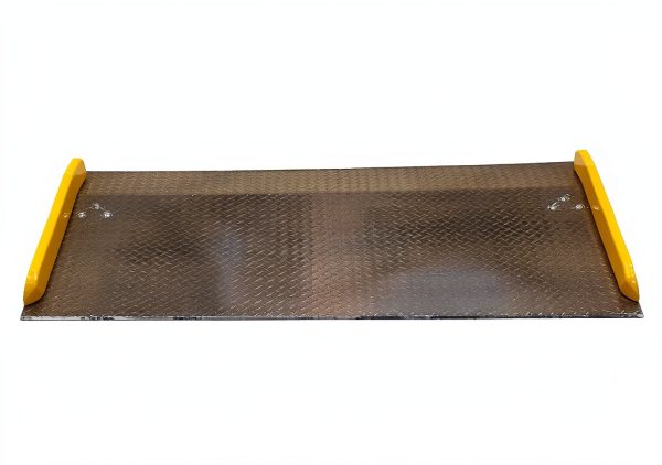 Aluminum Dock Board Vestil 72x36 in Plate with Steel Curb 10k Silver-2