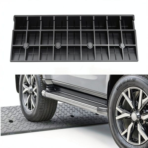 5.9 in Heavy-Duty Rubber Curb Ramp 38.6" L x 15" W by CAAP DRIVEN-5