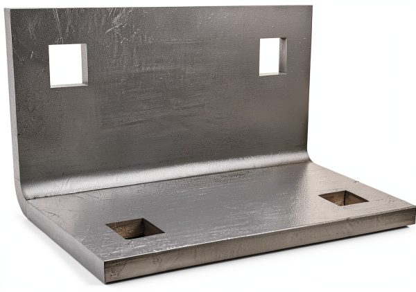 Dock Inside Corner Plate Vlaeng Heavy Galvanized Steel 5x2.75x2.75-0