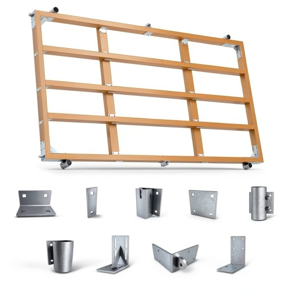 Dock Inside Corner Plate Vlaeng Heavy Galvanized Steel 5x2.75x2.75-5