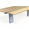Aluminum Hand Truck Dock Plate Vestil A-3636 36in 500lb Silver-3