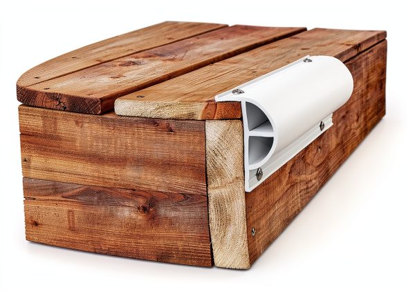 Dock Edge ProDock Heavy P Dock Bumper Profile White 3-8ft Sections-0